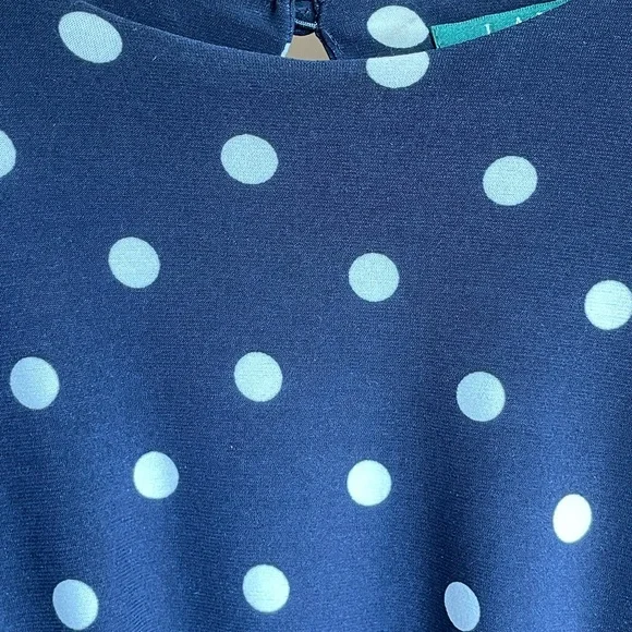 Ralph Lauren Polka Dot Sleeveless Tie Waist Dress! Classic Ralph Lauren! 12 - Picture 9 of 12